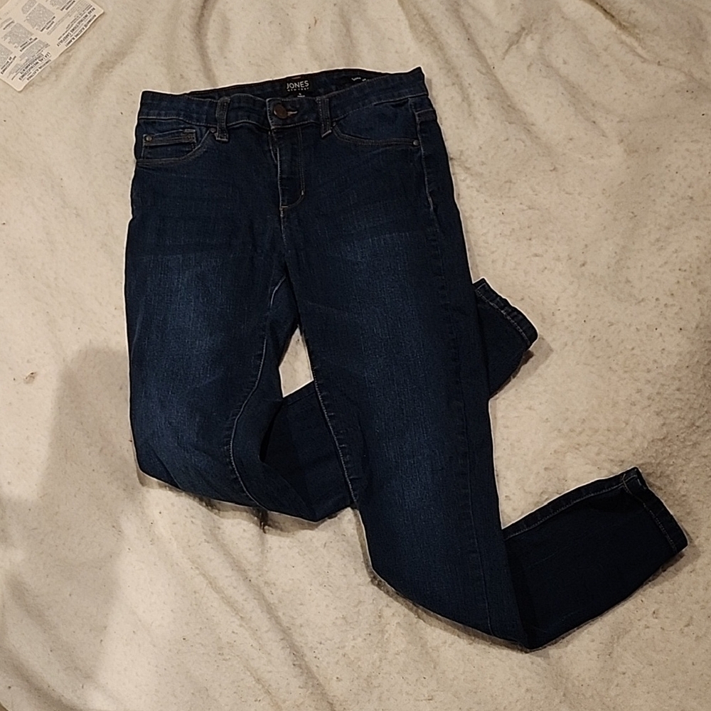 Jones New York Blue Skinny Jeans Classic Fit